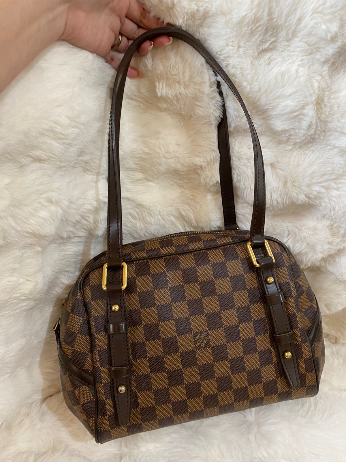 Louis Vuitton Rivington PM Damier Ebene Shoulder Bag