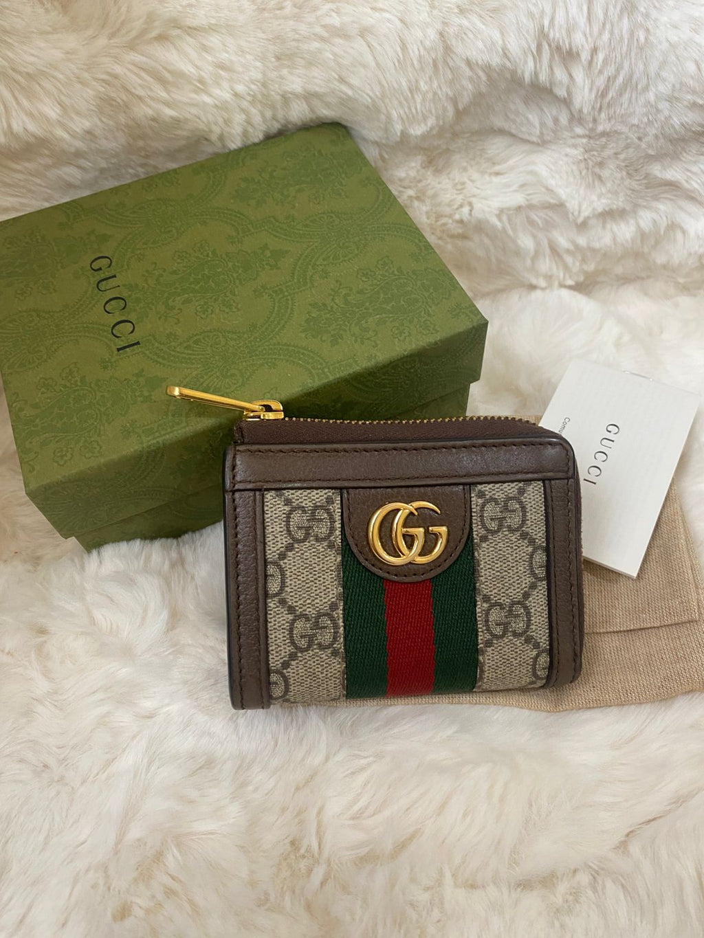 GUCCI GG Ophidia Zip Around Wallet