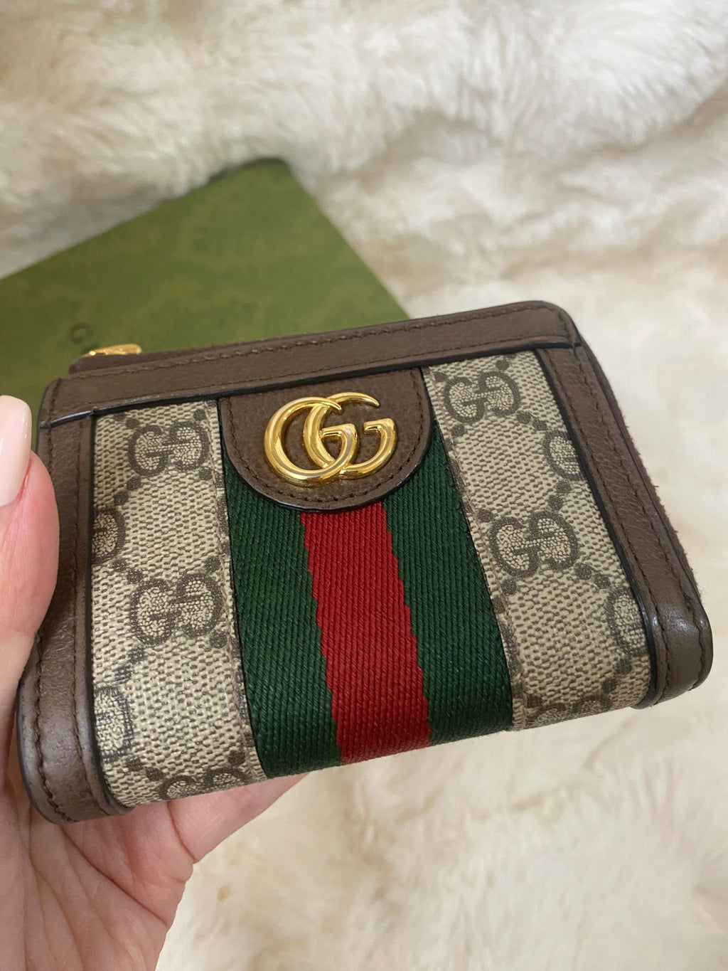 GUCCI GG Ophidia Zip Around Wallet