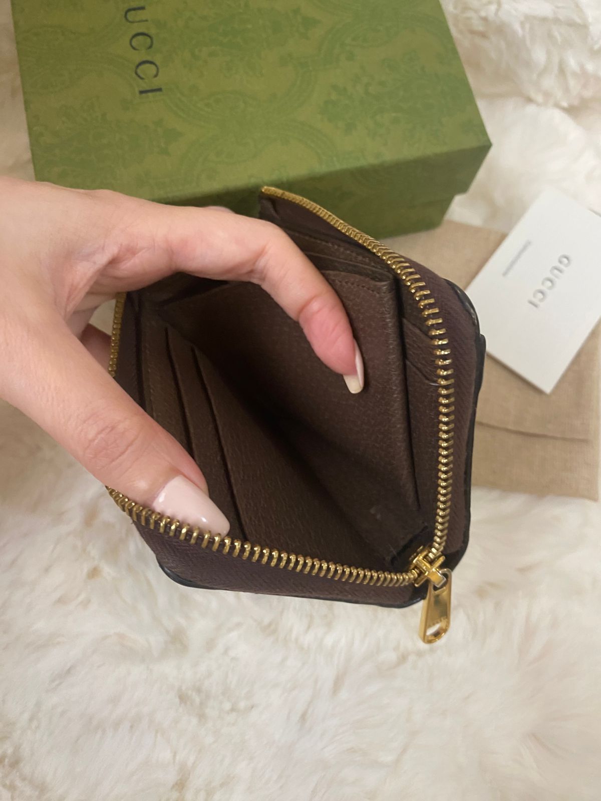 GUCCI GG Ophidia Zip Around Wallet