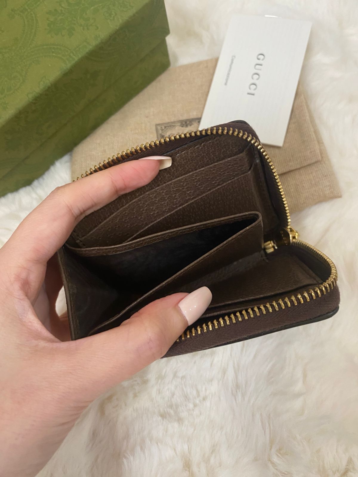 GUCCI GG Ophidia Zip Around Wallet