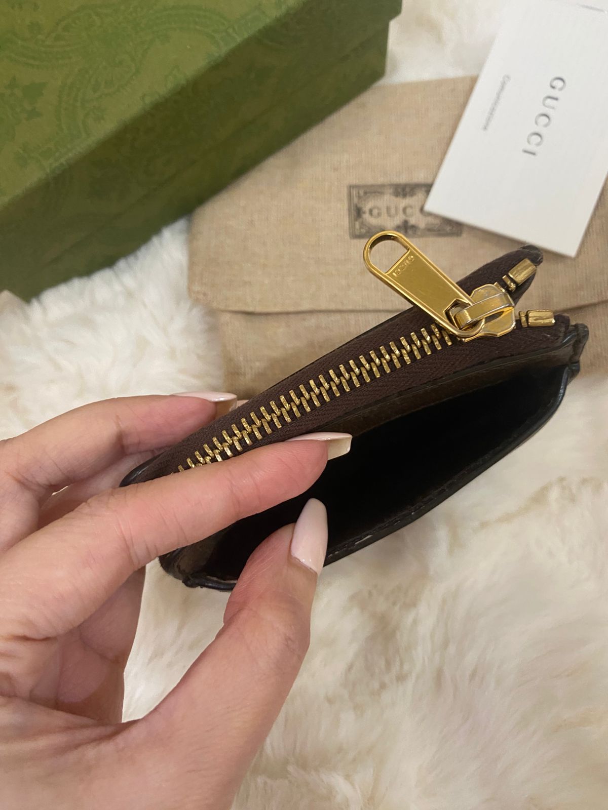 GUCCI GG Ophidia Zip Around Wallet