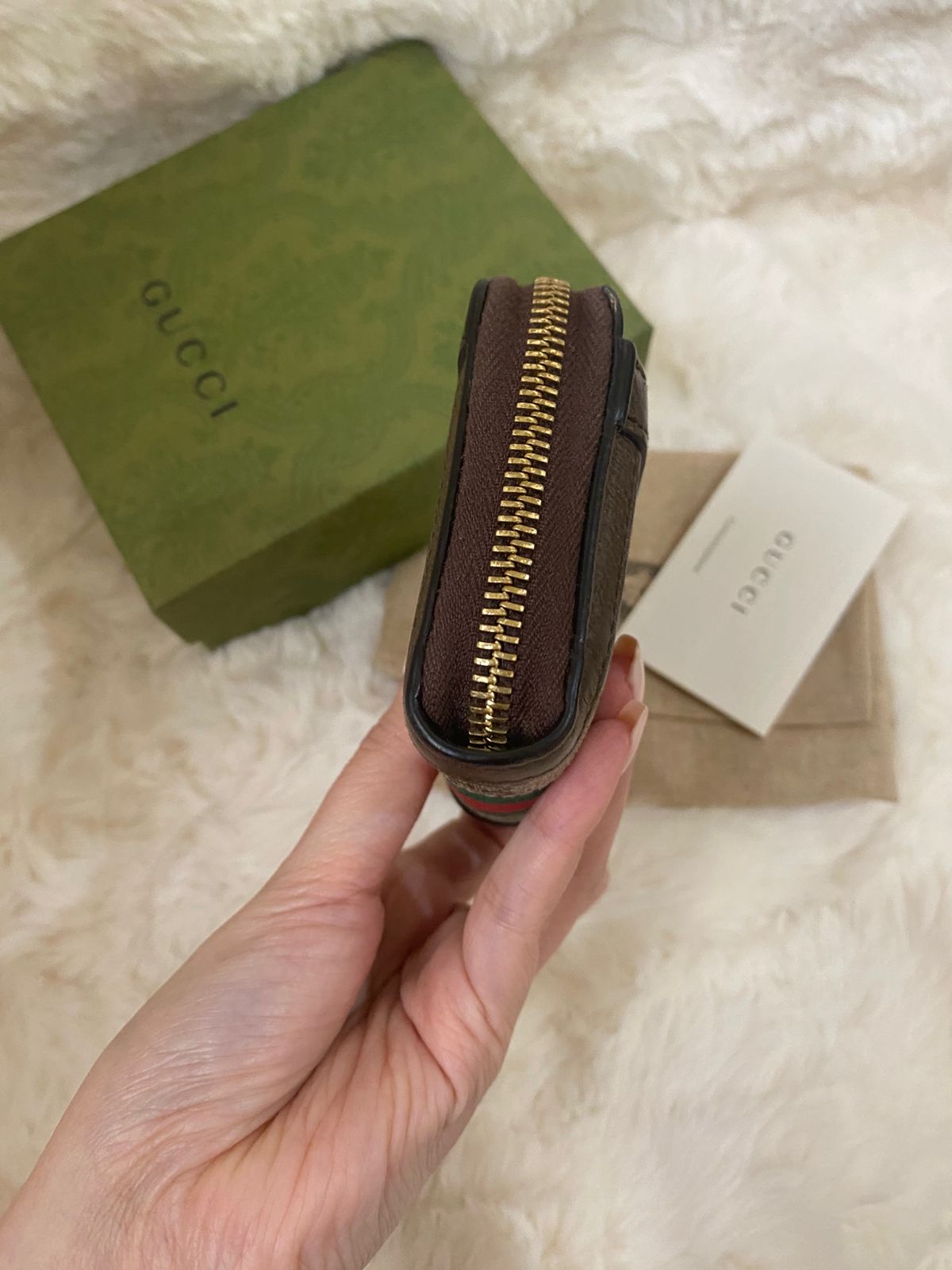 GUCCI GG Ophidia Zip Around Wallet