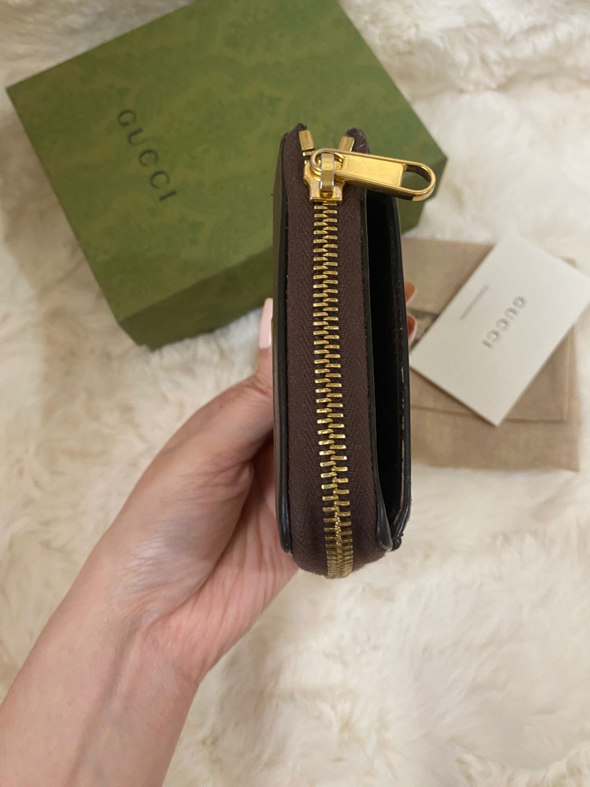 GUCCI GG Ophidia Zip Around Wallet