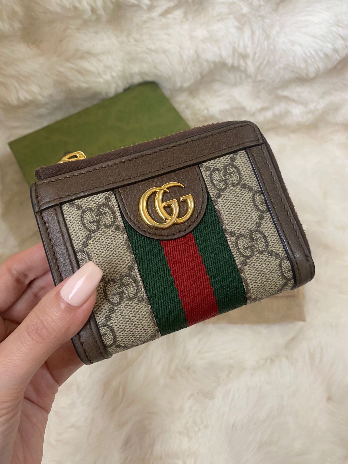 GUCCI GG Ophidia Zip Around Wallet