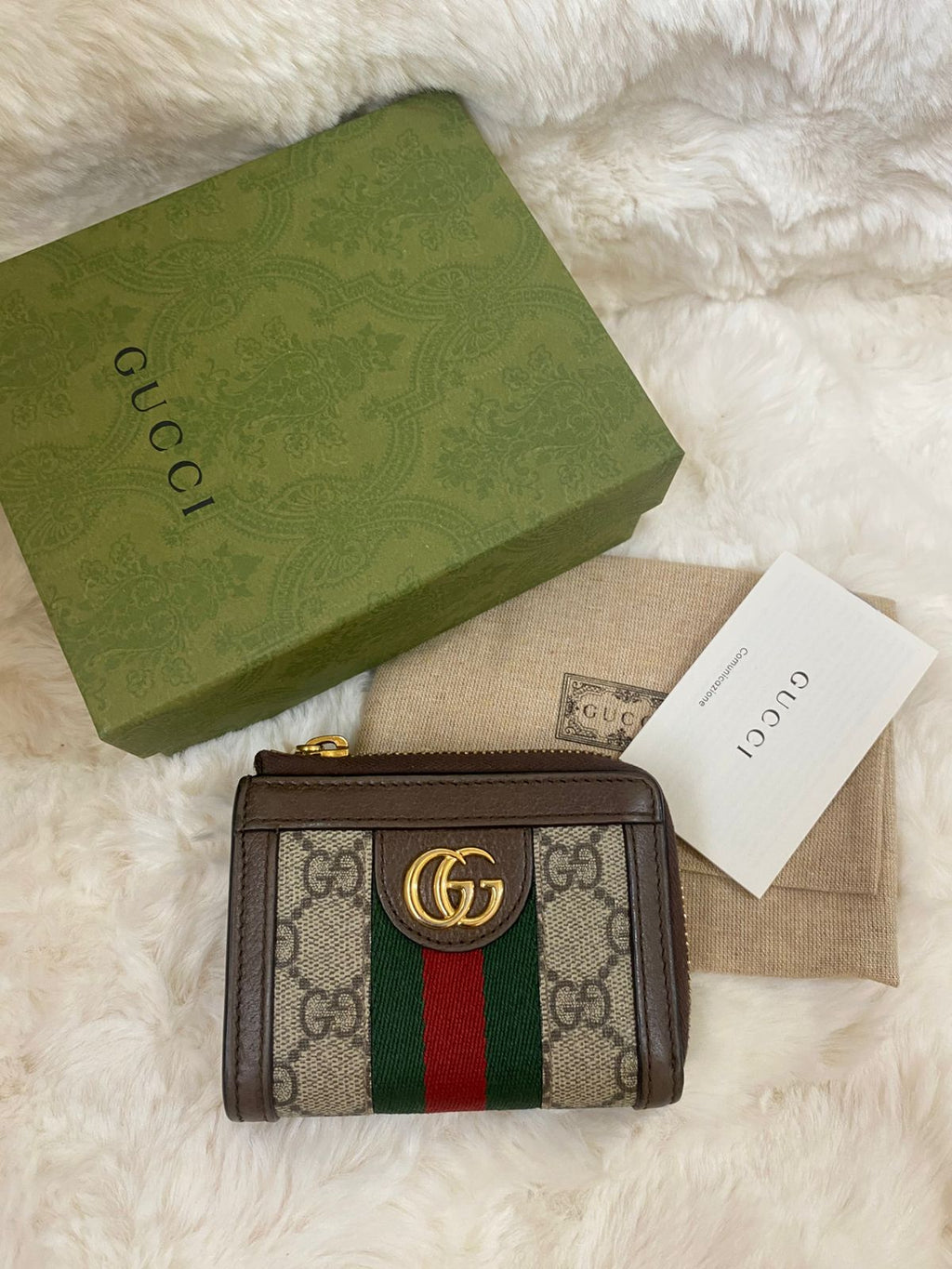 GUCCI GG Ophidia Zip Around Wallet