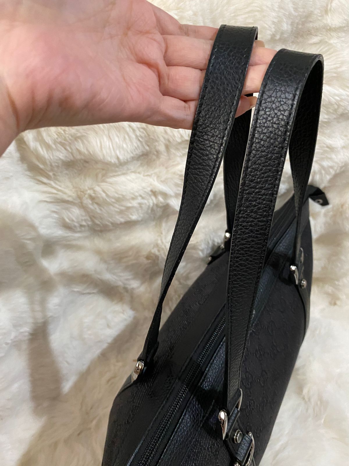 GUCCI GG Canvas Tote Shoulder Bag