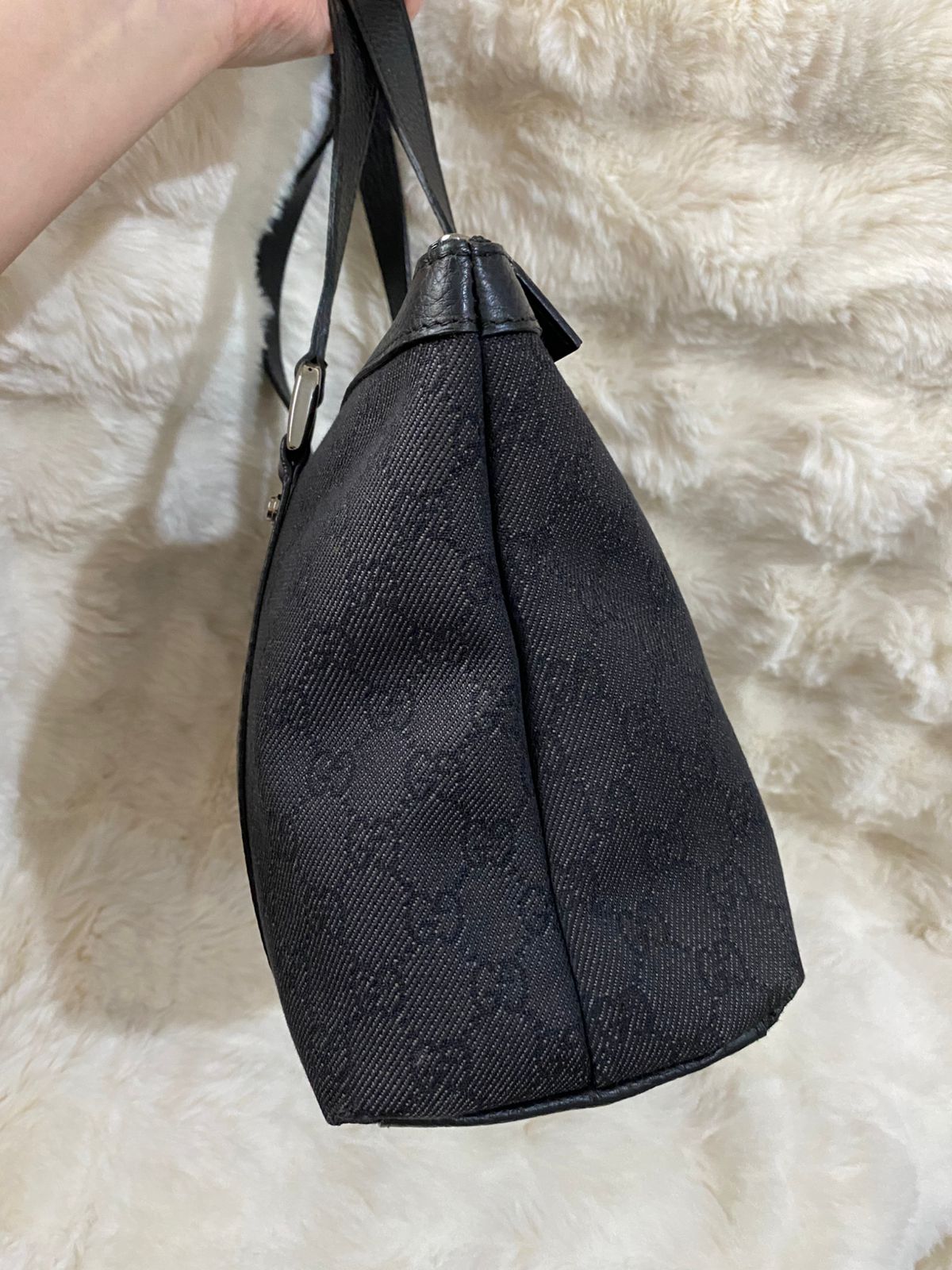 GUCCI GG Canvas Tote Shoulder Bag