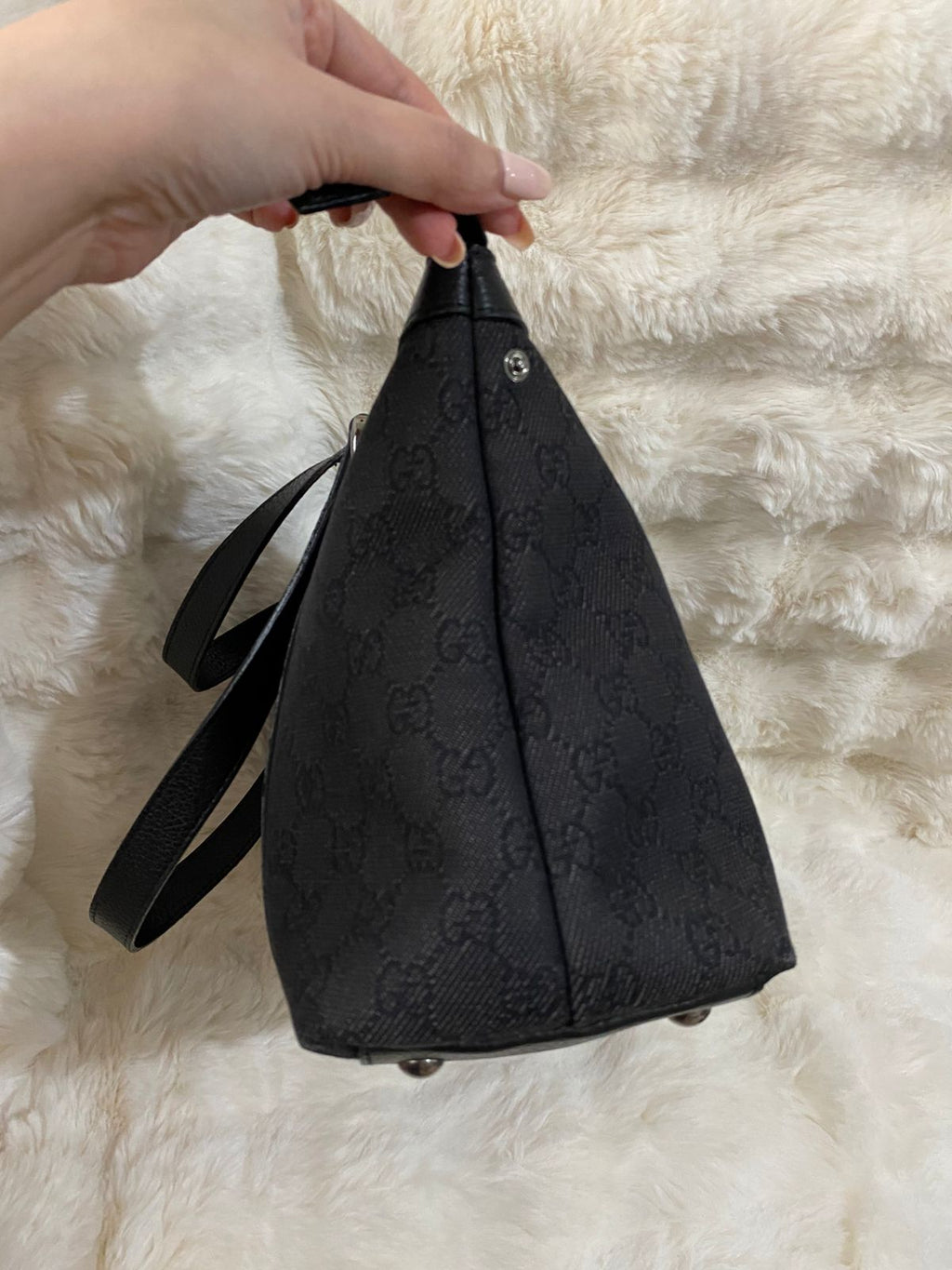 GUCCI GG Canvas Tote Shoulder Bag