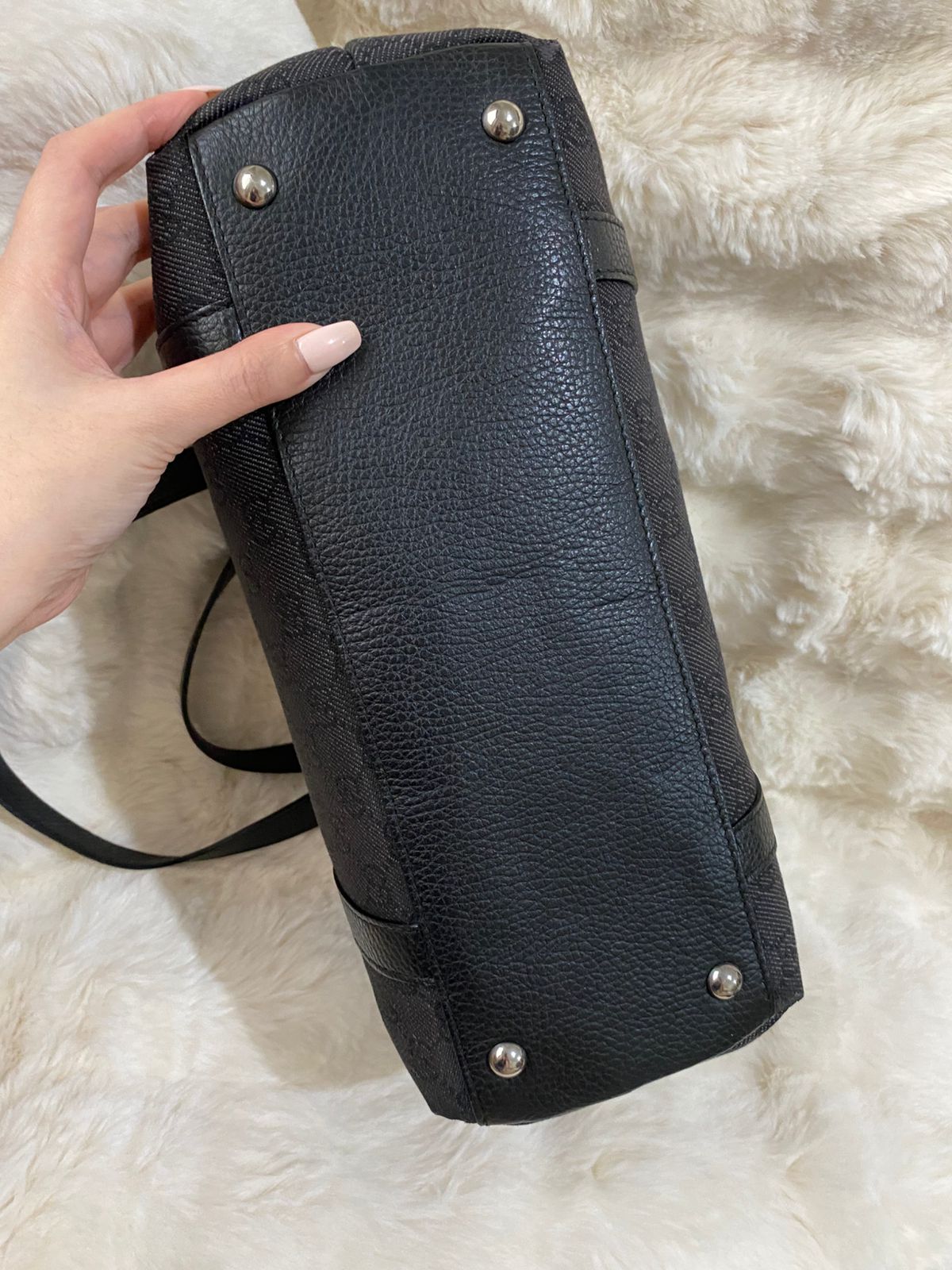 GUCCI GG Canvas Tote Shoulder Bag