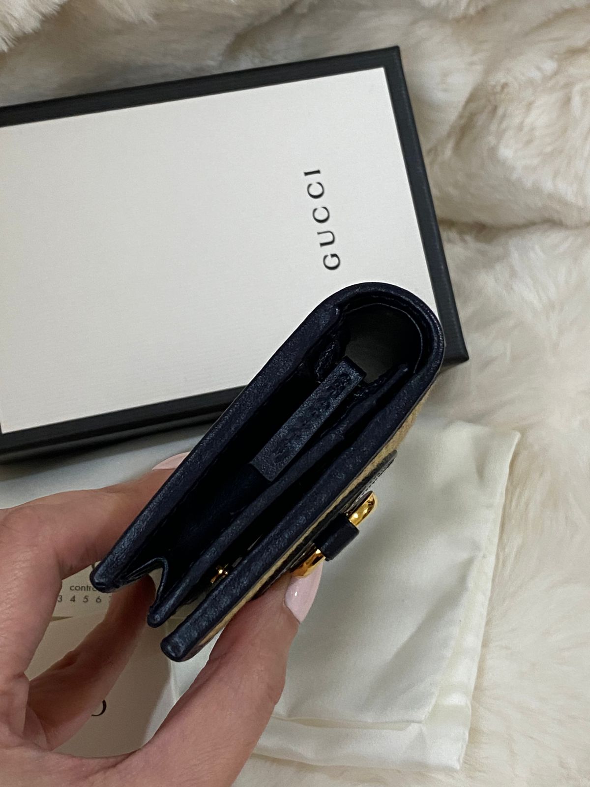 GUCCI Horsebit 1955 Compact Wallet