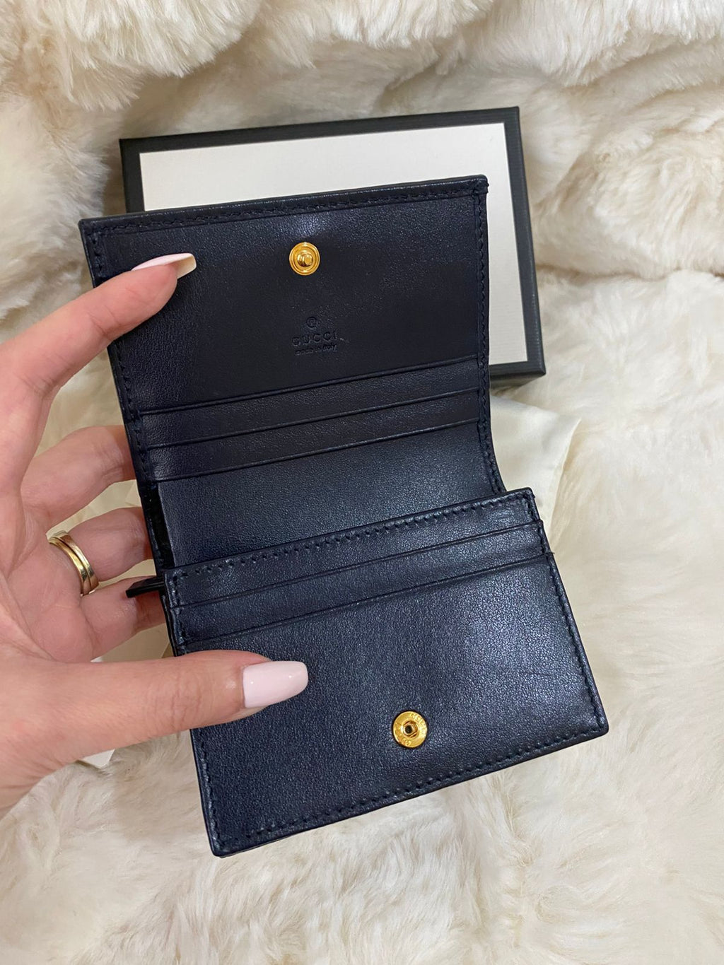 GUCCI Horsebit 1955 Compact Wallet