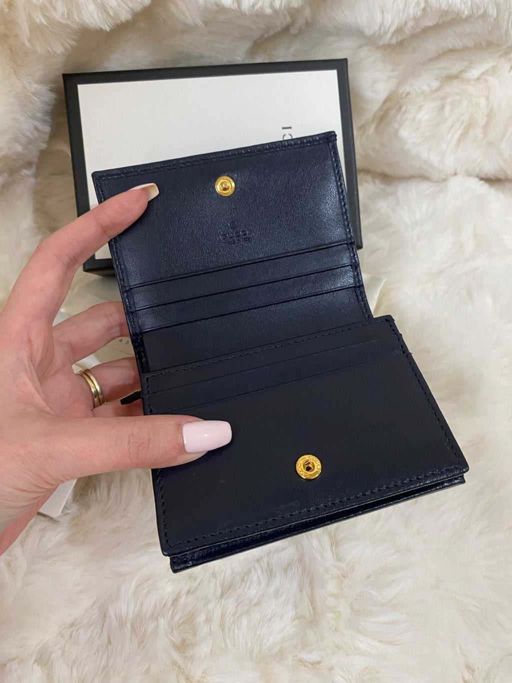 GUCCI Horsebit 1955 Compact Wallet