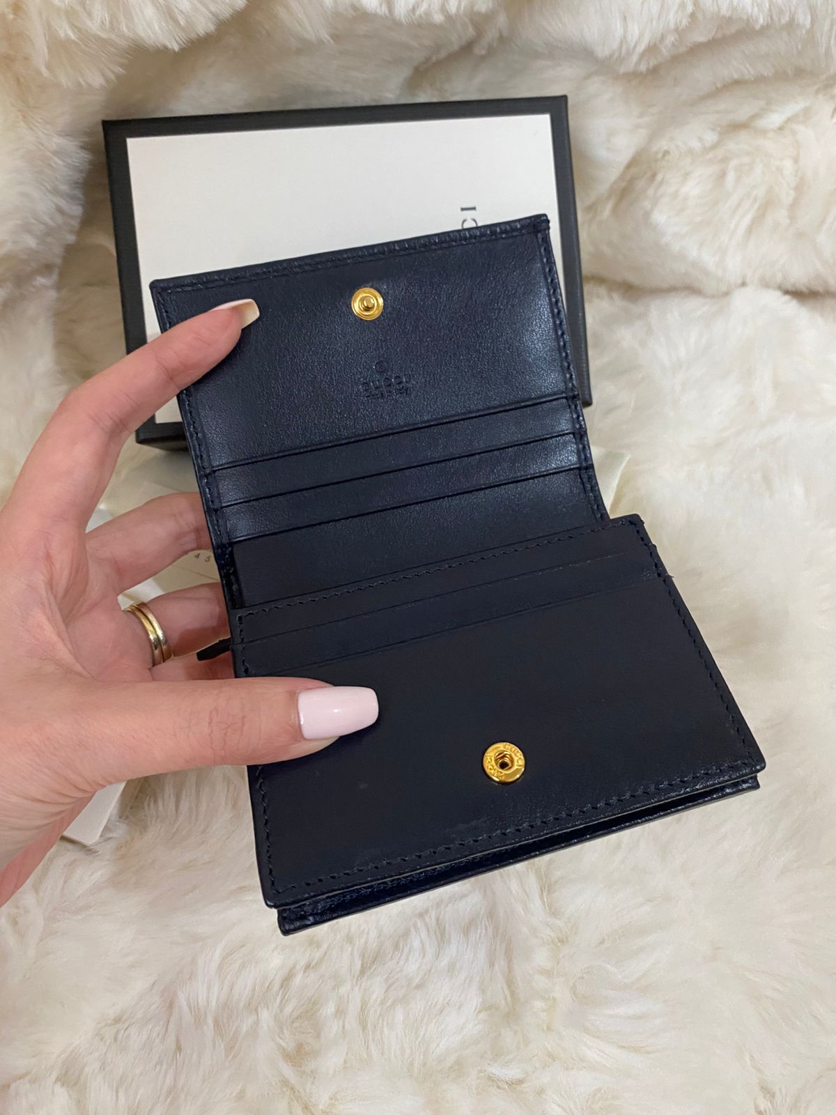 GUCCI Horsebit 1955 Compact Wallet