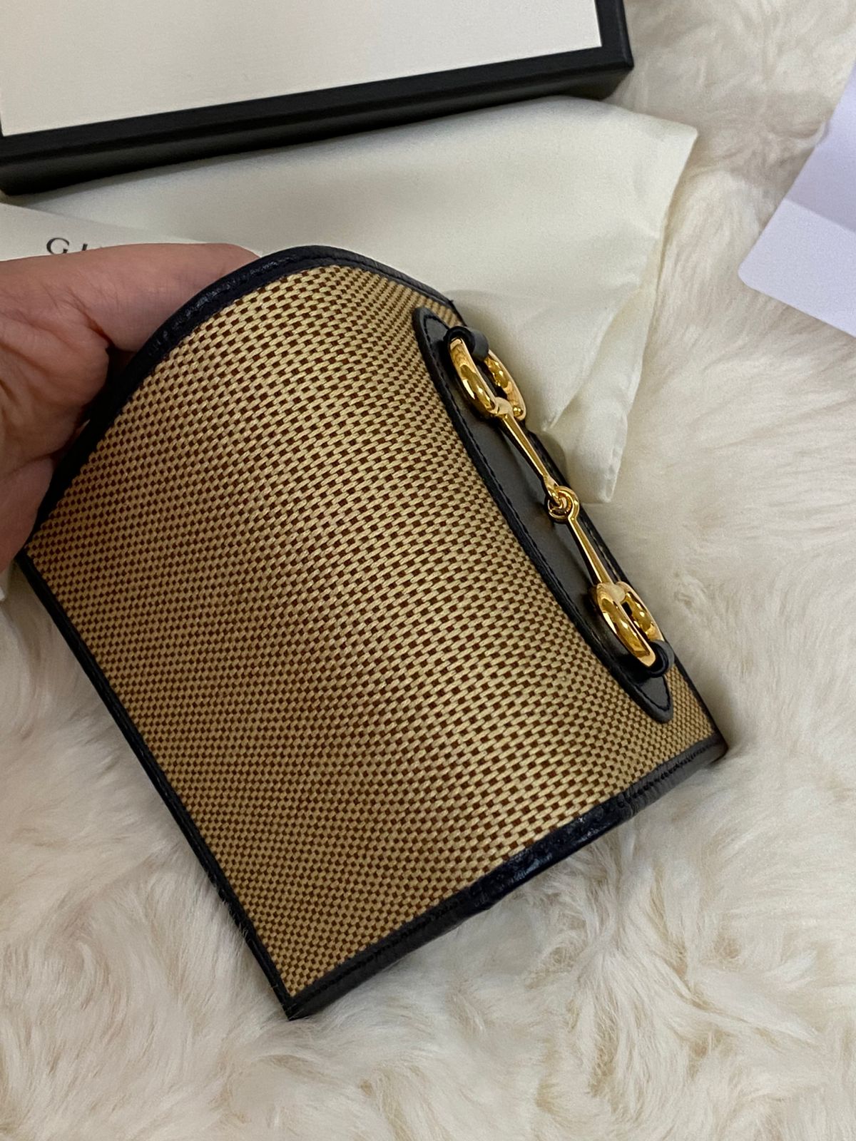 GUCCI Horsebit 1955 Compact Wallet