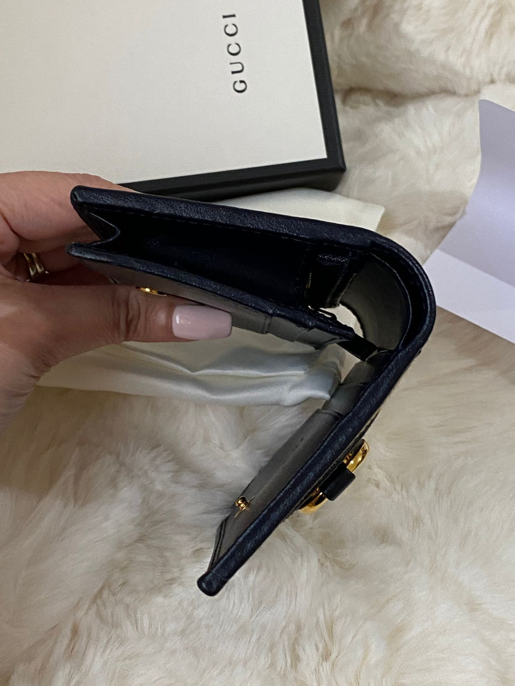 GUCCI Horsebit 1955 Compact Wallet