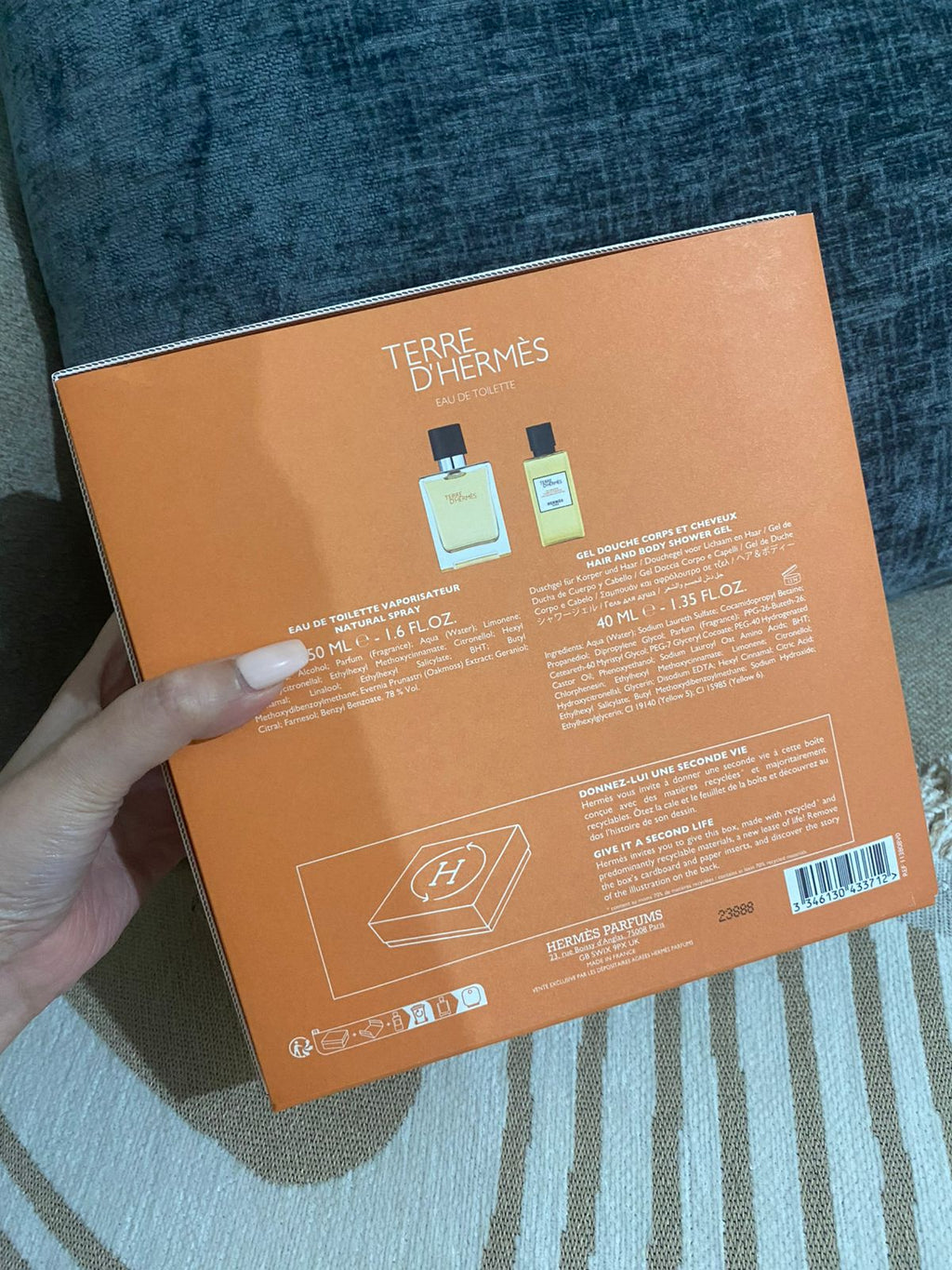 Hermes Terre D'Hermes Gift Set For Men 50ml