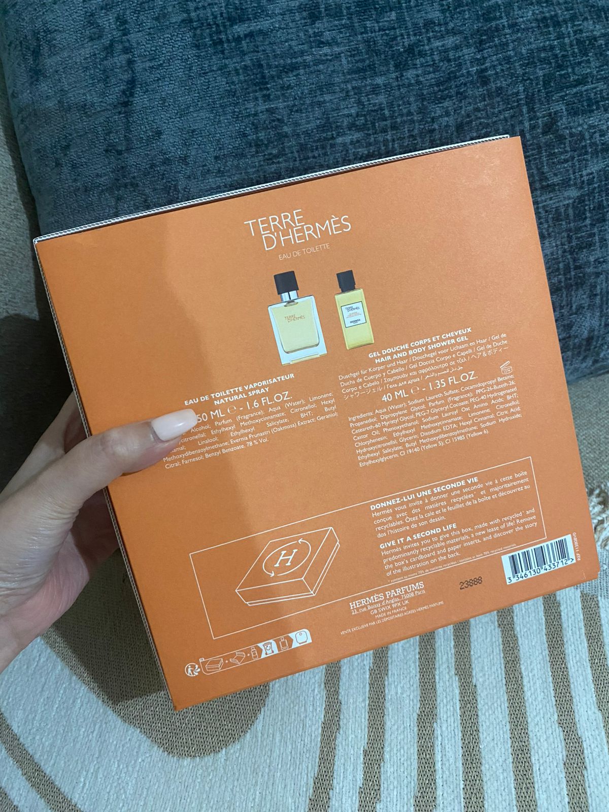 Hermes Terre D'Hermes Gift Set For Men 50ml